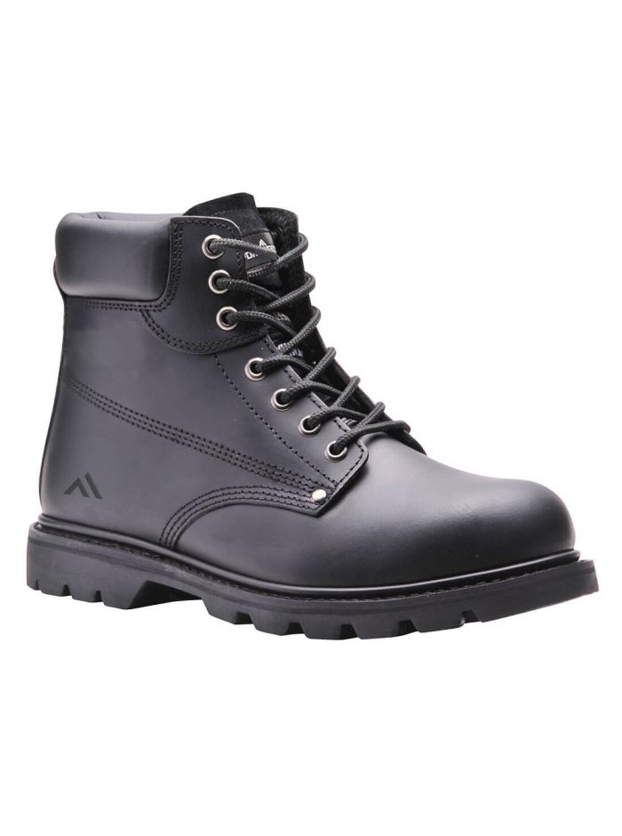 Steelite Welted Safety Boot SBP HRO, 39, R, Black