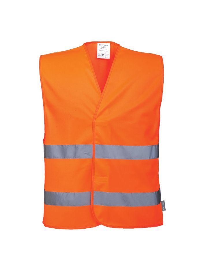 Hi-Vis Two Band Vest , 4X/5X, R, Orange