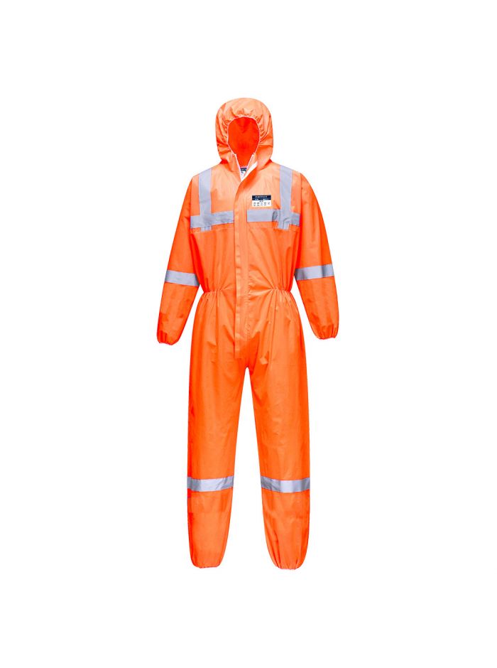 VisTex SMS Coverall Type 5/6 (Pk50), L, R, Orange