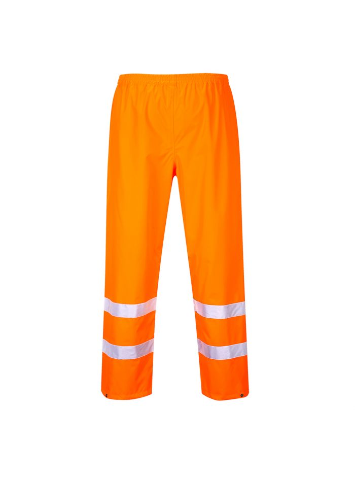 Hi-Vis Rain Traffic Trousers, L, R, Orange