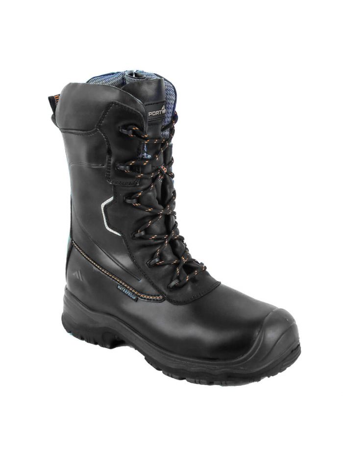 Portwest Compositelite Traction 10 inch (25cm) Safety Boot S3 HRO CI WR, 38, R, Black