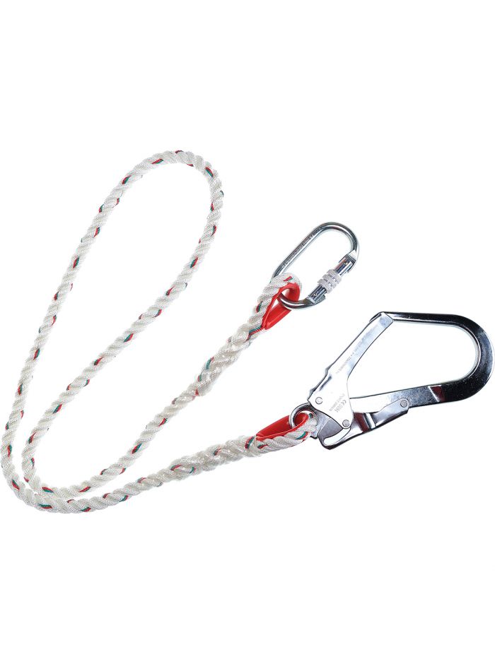 Single 1.5m Restraint Lanyard, , R, White