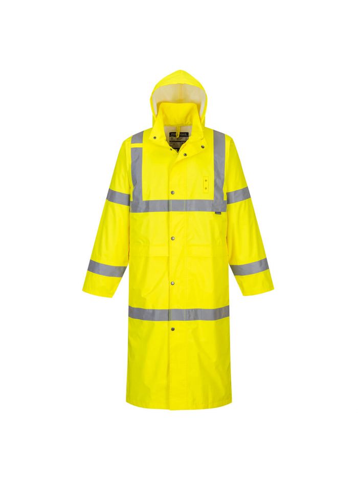 Hi-Vis Rain Coat 122cm , 4XL, R, Yellow