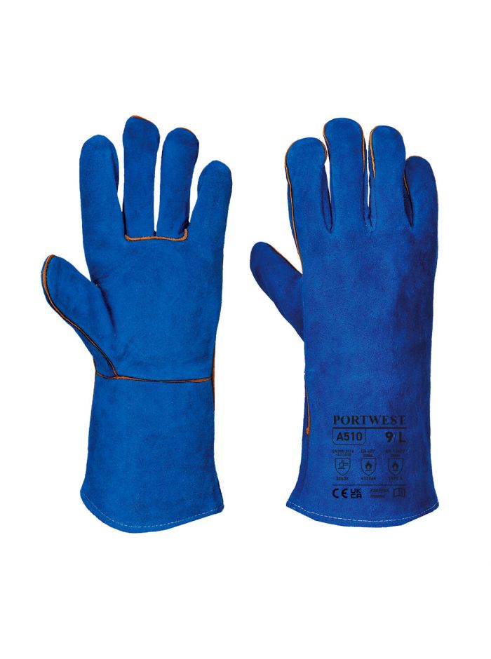 Welders Gauntlet, XL, U, Blue