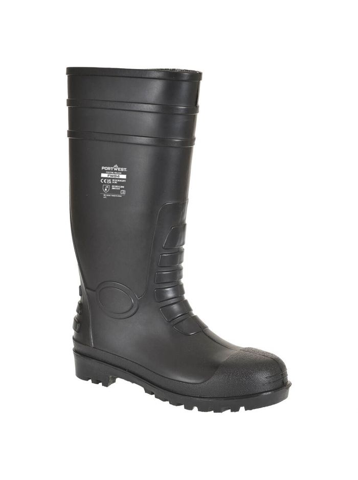 Classic Safety Wellington S4, 36, R, Black