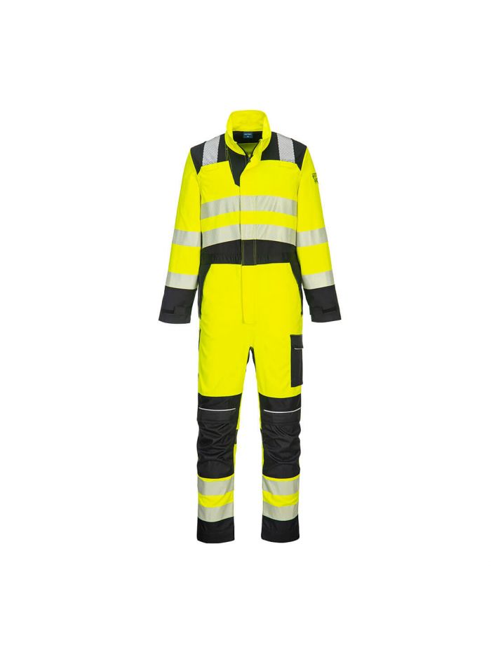 PW3 FR Hi-Vis Coverall, L, R, Yellow/Black