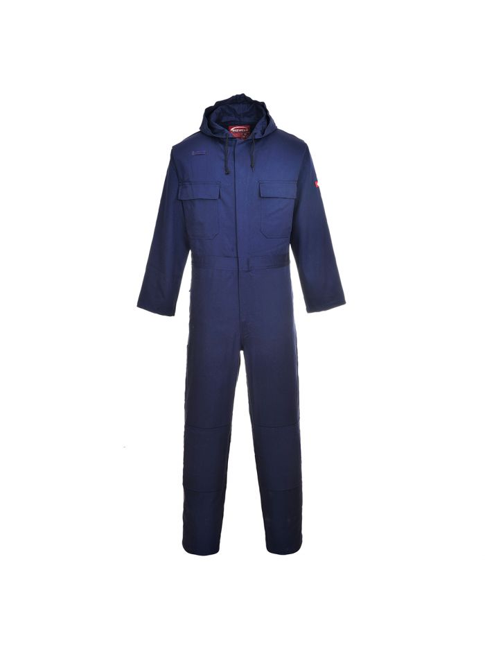 Bizweld Hooded Coverall, L, R, Navy