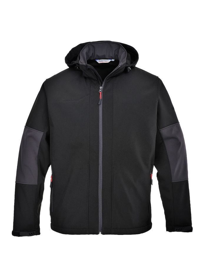 Softshell with Hood (3L), L, R, Black