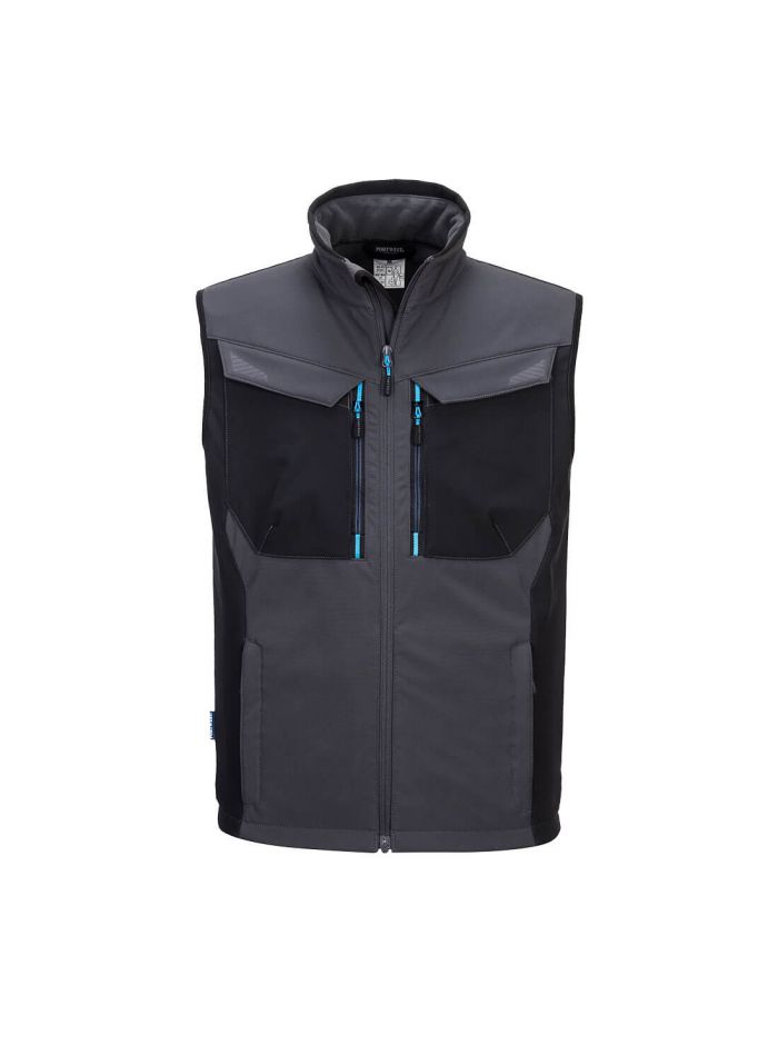 WX3 Softshell Gilet (3L), L, R, Metal Grey