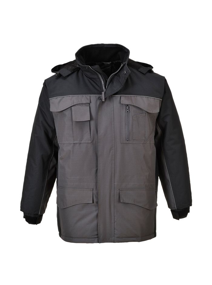 RS Parka Jacket, L, R, Black/Grey