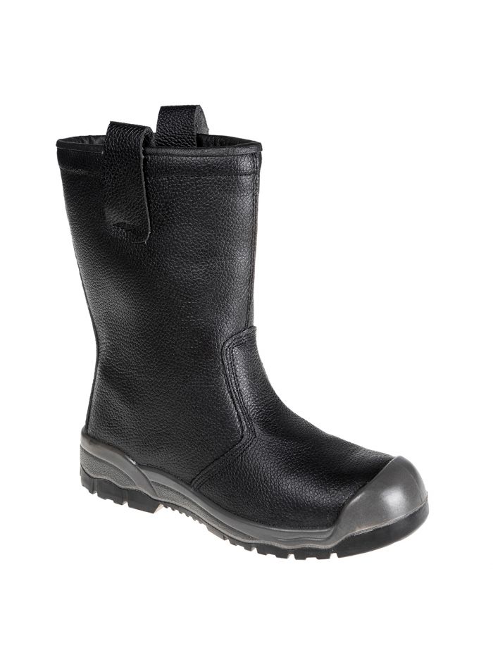 Steelite Rigger Boot S1P CI (With scuff cap), 38, R, Black