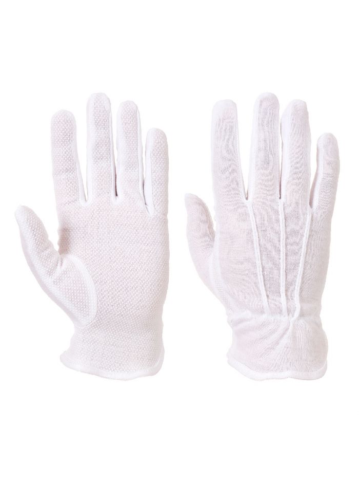 Microdot Glove, L, R, White