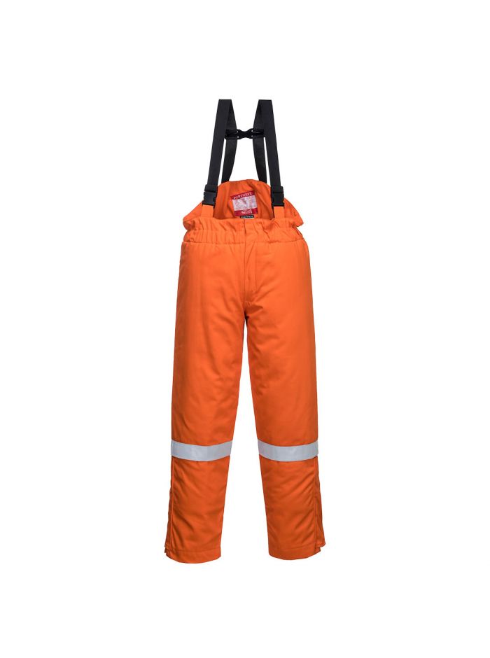 FR Anti-Static Winter Salopettes, M, R, Orange