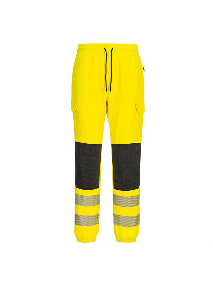 PW3 Hi-Vis Flexi Jogger, L, R, Yellow/Black