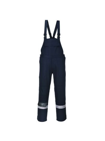 Bizflame Work Bib and Brace, L, R, Navy