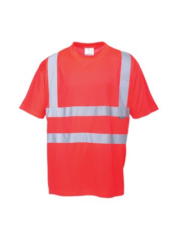 Hi-Vis T-Shirt S/S , L, R, Red