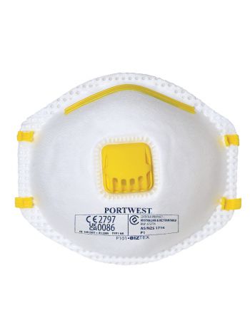 FFP1 Valved Respirator (Pk10), , R, White