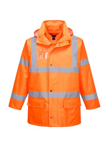 Hi-Vis 5-in-1 Essential Jacket , L, R, Orange