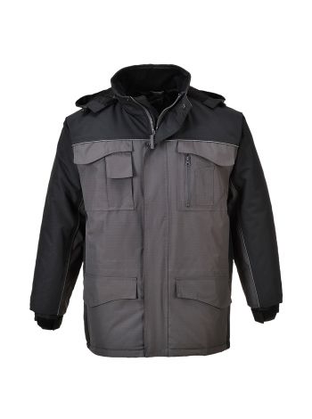 RS Parka Jacket, L, R, Black/Grey