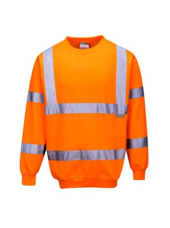 Hi-Vis Sweatshirt, 4XL, R, Orange