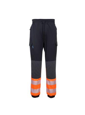 PW3 Hi-Vis Flexi Class 1 Jogger, L, R, Black/Orange