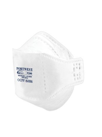 EAGLE FFP2 Dolomite Fold Flat Respirator (Pk20), , R, White