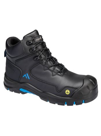 Apex Composite Mid Boot S3S ESD HRO SR SC FO, 37, B, Black/Blue