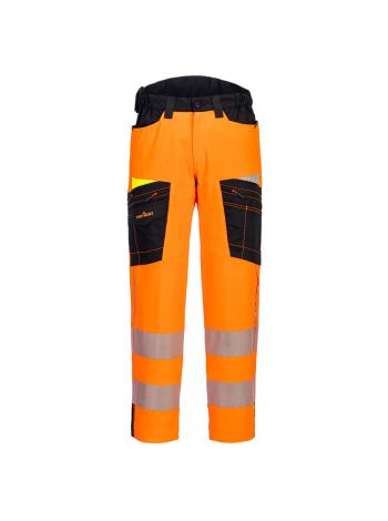 DX4 Hi-Vis Service Trousers, 28, R, Orange/Black