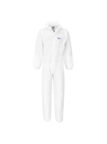 BizTex SMS FR Coverall Type 5/6 (Pk50), L, R, White