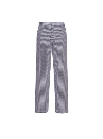 Barnet Chefs Trousers, L, R, Blue Check