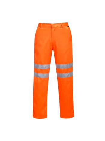 Hi-Vis Polycotton Service Trousers, 4XL, R, Orange